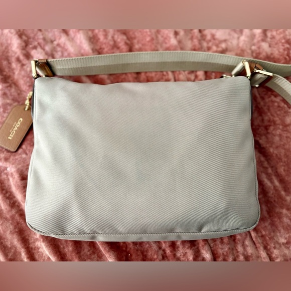 Coach Canvas Tan Leather Sawyer Crossbody - Picture 8 of 14